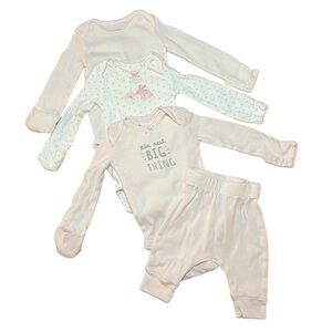 Newborn Onesie Bundle Baby Girl Pink